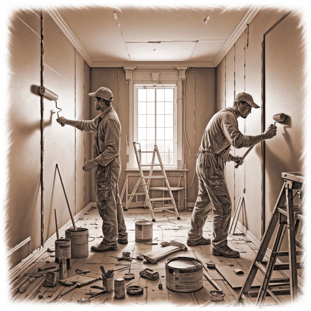 Professional Interior Painting After Renovation in Ontario - Drywall and More example 1