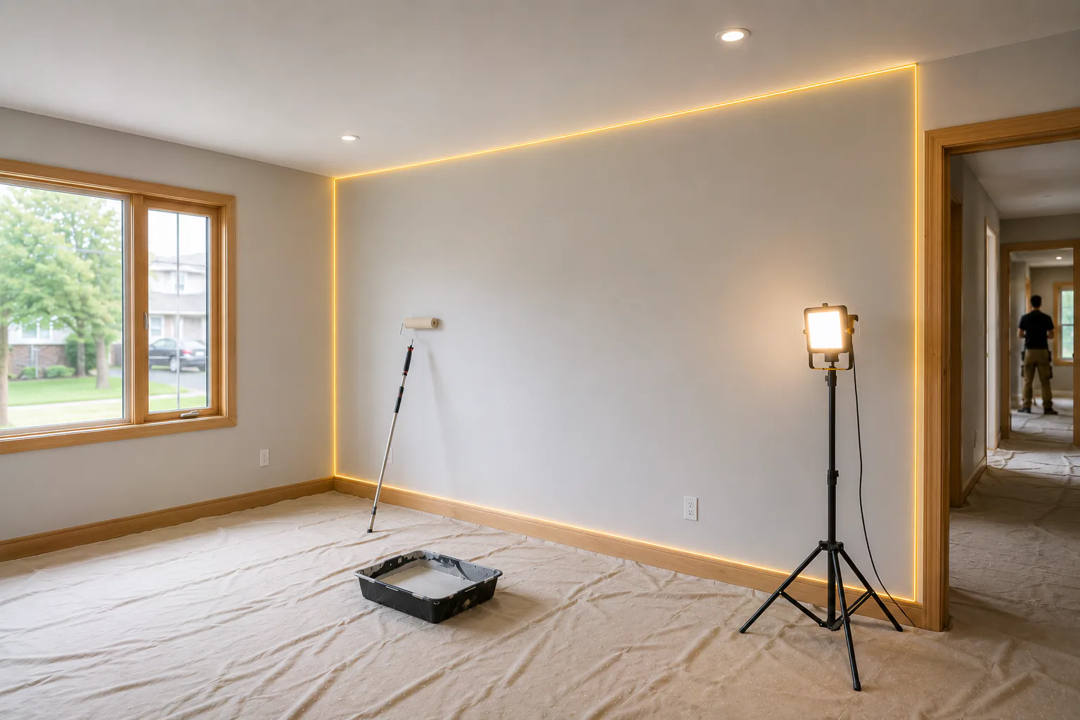 First-Time Painting for New Walls